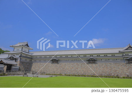 金沢城 快晴素材 金沢城 快晴素材 130475595