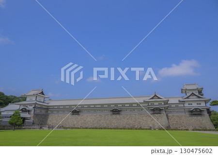 金沢城 快晴素材 金沢城 快晴素材 130475602