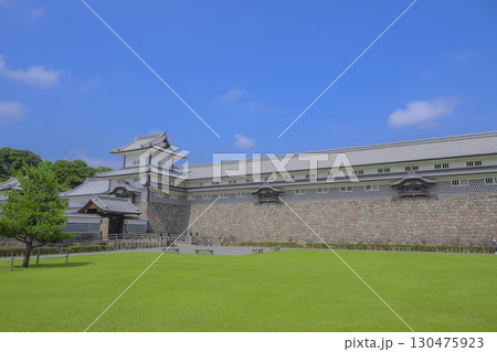 金沢城 快晴素材 金沢城 快晴素材 130475923