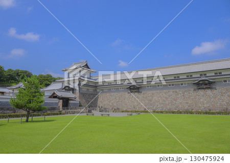 金沢城 快晴素材 金沢城 快晴素材 130475924