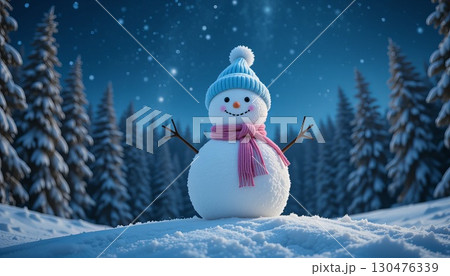 雪だるま/イラスト 雪だるま/イラスト 130476339