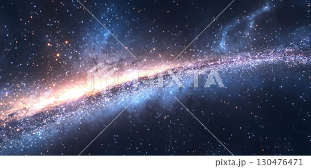 Stunning Milky Way Galaxy Panorama Celestial Wonder 130476471