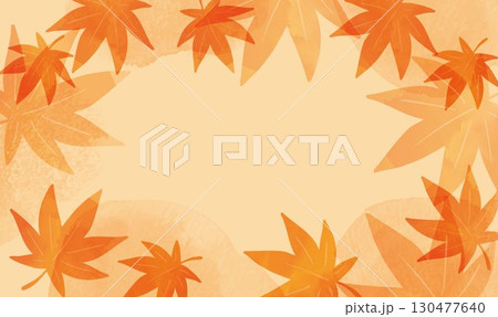 シンプルな秋イメージの背景 130477640