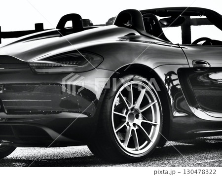 黒いオープンカー 130478322
