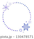 雪の結晶フレーム02 130478571