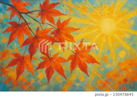 秋　紅葉　モミジ 130478645