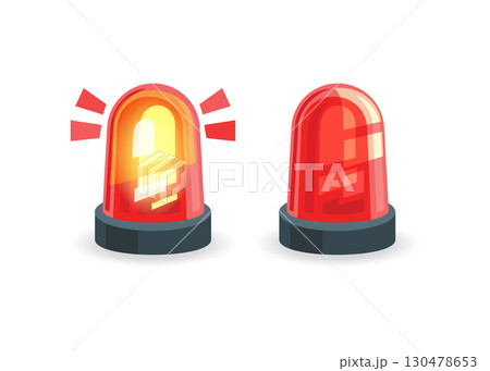 Emergency siren vector isolated illustration stock illustration 130478653