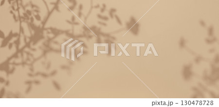Soft Beige Plant Shadows Background with Minimalist Aesthetic Soft Beige Plant Shadows Background with Minimalist Aesthetic 130478728