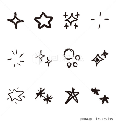 星　キラキラ　飾り　光 130479149