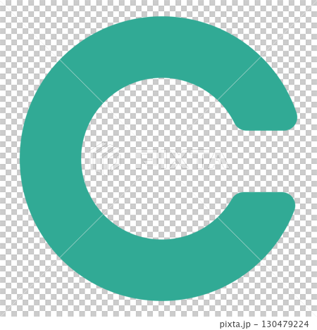 C mark illustration, eye test style design (Landolt ring) C mark illustration, eye test style design (Landolt ring) 130479224