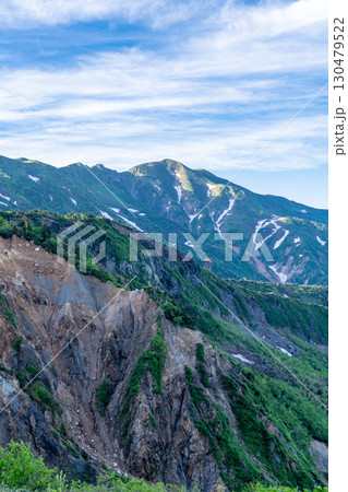 砂防新道の甚之助避難小屋から見る別山と大屏風 初夏の白山御前峰登山(黒ボコ岩コース) 砂防新道の甚之助避難小屋から見る別山と大屏風 初夏の白山御前峰登山(黒ボコ岩コース) 130479522