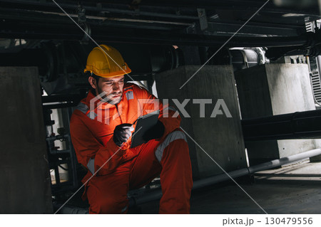 Professional engineer male working service check maintenance, Worker industry water pipe tube system Professional engineer male working service check maintenance, Worker industry water pipe tube system 130479556