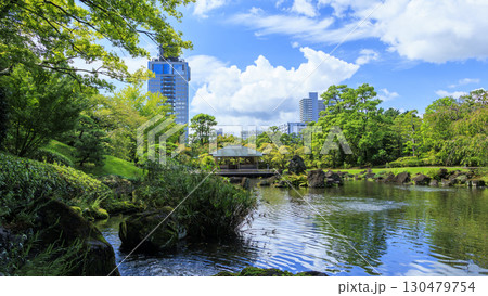駿河城の紅葉山庭園の夏 130479754