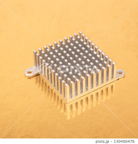 heatsink for computer. electronic component of computer technology. computer industry 130480476