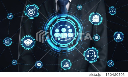 CRM Customer Relationship Management Platform with Data Analytic User Tool Spire 130480503