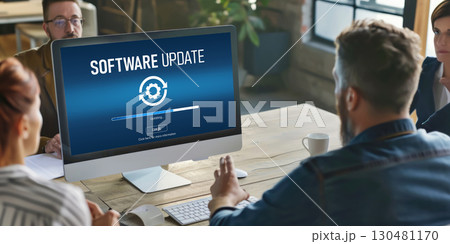 Software update on computer for brisk version of device software Software update on computer for brisk version of device software 130481170