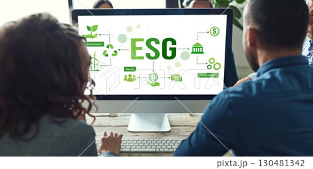 ESG environmental social governance policy for brisk business 130481342
