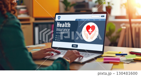 Health insurance web site brisk registration system 130481600