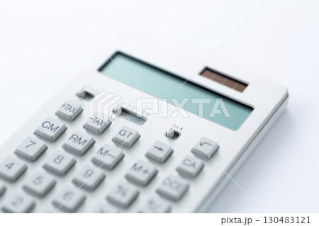 シルバーの電卓 シルバーの電卓 130483121
