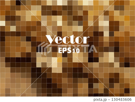 brown-orange abstract background with squares 130483606