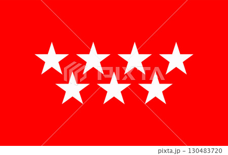 Flag of the Community of Madrid 130483720