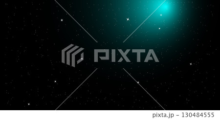 Gradient abstract constellation dark space speckled night sky filled with tiny white stars on black. 130484555