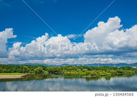 淀川夏景色　枚方市 130484568