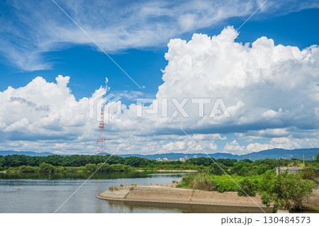 淀川夏景色　枚方市 130484573