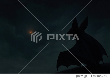 A bat in the dark looks at a distant star. 130485240