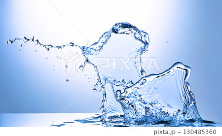 水しぶき,Generative AI,AI画像 130485360
