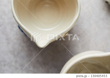 Set of Ceramic, stylish tableware, table decor 130485453