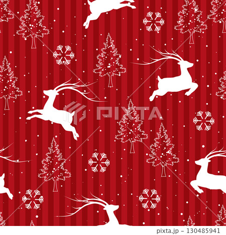 Winter seamless pattern for Christmas or New Year decorative,fabric,textile or wrapping paper 130485941