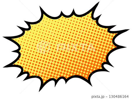 吹き出し ギザギザ 吹き出し ギザギザ 130486164