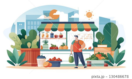 Plan your visit to your local farmers' market and savor the taste of fresh, healthy, and locally sourced produce. 130486678