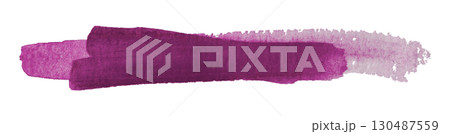 purple watercolor background. Artistic hand paint. Isolated on transparent background. 130487559
