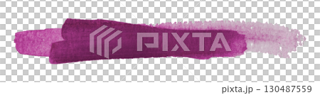 purple watercolor background. Artistic hand paint. Isolated on transparent background. 130487559