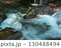 渓流と岩肌に貼りつく落葉（龍頭八重滝県立自然公園） 130488494