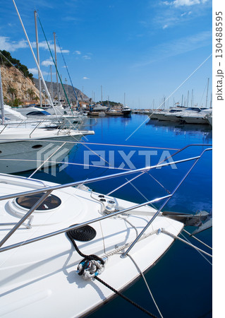 Moraira Alicante marina in Mediterranean sea 130488595