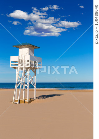 Gandia beach in Valencia Mediterranean Spain 130488640