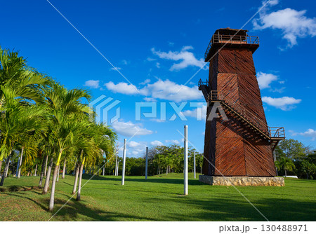 Cancun old airport control tower Mexico 130488971