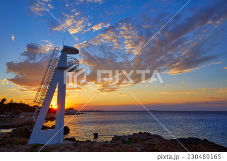 Denia sunset las Rotas in Mediterranean Spain 130489165