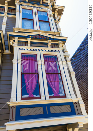 San Francisco Victorian houses in Pacific Heights California 130489330