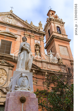 Valencia Santo Tomas church in plaza san Vicente Ferrer Spain 130489368