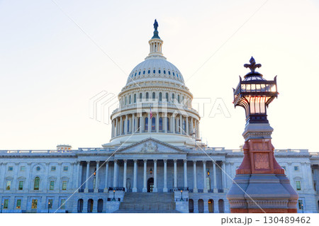 Capitol building Washington DC sunlight day US Capitol building Washington DC sunlight day US 130489462
