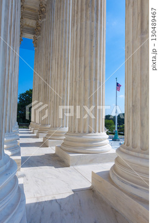 Supreme Court of United states columns row Supreme Court of United states columns row 130489467