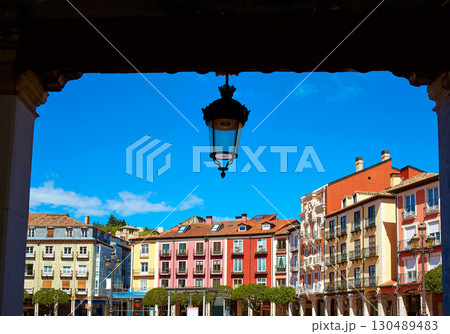 Burgos Plaza Mayor square in Castilla Leon Spain Burgos Plaza Mayor square in Castilla Leon Spain 130489483