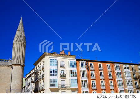 Burgos facades in Rey San Fernando square 130489486