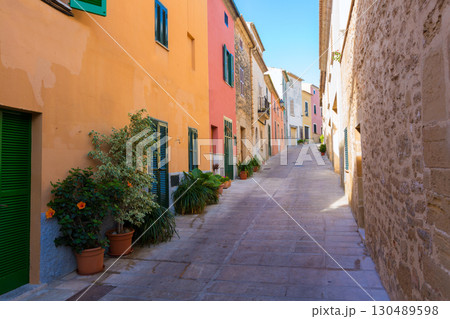 Alcudia Old Town in Majorca Mallorca Balearic 130489598