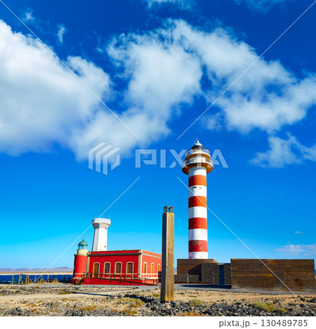 Toston lighthouse in El Cotillo at Fuerteventura 130489785