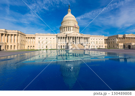Capitol building Washington DC east facade US 130489808